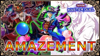 CLOWN ON TOP TIER MASTER RANK decks with Amazement YuGiOh Master Duel [upl. by Rrats465]