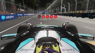 F1 24 Modo Carreira com Hamilton classificação 16 Singapura [upl. by Akeber]