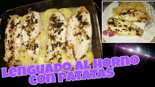 Lenguado al Horno con Patatas 🐟🥔 Receta SaLuDabLe [upl. by Neersan663]