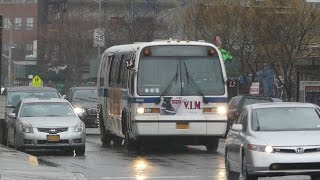 MTA NYCT Bus 1999 NovaRTS B57 Bus 4946 at ThroopFlushing Aves [upl. by Ardnuaek]