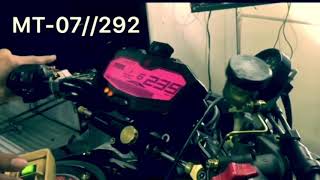 FZ07MT07 Top Speed 292kmh  Dyno [upl. by Tiffanie]