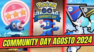 POPPLIO será el Pokémon protagonista del Community Day de Agosto de 2024  Pokémon Go [upl. by Helge]