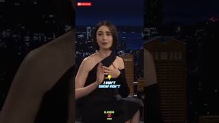 Lily Collins Wants More  Jimmy Fallon shorts ytshorts youtubeshorts video comedy funny [upl. by Viva5]