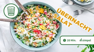 Übernachtsalat als perfekte Beilage zum Grillen  Chefkoch [upl. by Aieki]