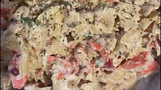 BOWTIE PASTA amp CRABMEAT SALAD😋‼️ newyork shorts cooking capcut delicious [upl. by Traci]