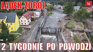 LądekZdrój 2 tygodnie po powodzi Straty są ogromne trwa wielkie sprzątanie i naprawa zniszczeń [upl. by Ecirtram408]