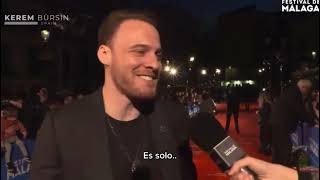 Kerem Bürsin interview at the Málaga Film Festival last night 🥰 [upl. by Russon]