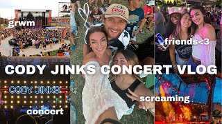 CODY JINKS CONCERT VLOG 🎸✨ grwm concert friends screaming amp more [upl. by Suoiradal]