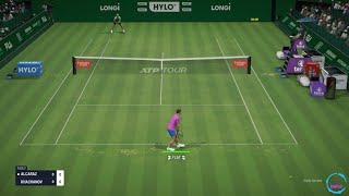 Tiebreak gameplay  Halle Open QF  Alcaraz vs Khachanov  Career Mode  PC Early access 5 [upl. by Lim]