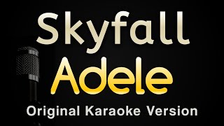 Skyfall  Adele Karaoke Songs With Lyrics  Original Key [upl. by Einalam427]