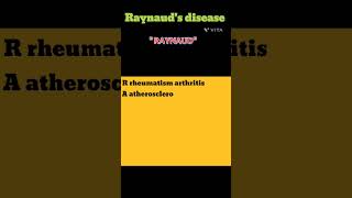 Raynauds diseasemedicineshorts [upl. by Carlile]