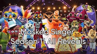 Masked Singer Season 11 All Reveals [upl. by Solotsopa]