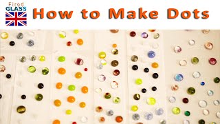 Making fused glass dots from scratch [upl. by Aneala206]