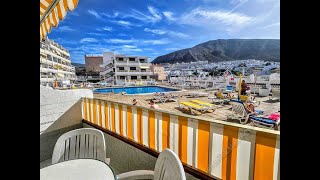 Apartment For Sale in Parque Margarita Los Cristianos Ground floor corner position pool views [upl. by Akerahs420]