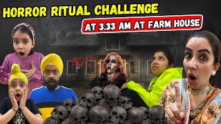 Horror Ritual Challenge At 333 AM At Farm House  Ramneek Singh 1313  RS 1313 VLOGS [upl. by Anaderol]