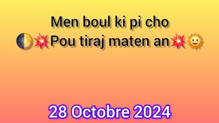 Boul ki paka pa soti jodia 28 Octobre 2024 like pataje [upl. by Nhguavad]