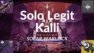 Solo Legit Kalli The Old Way  Solar Warlock  Season 24  Episode Echoes [upl. by Landau]