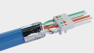 HOW TO INSTALL YOUR RJ45 Cat6A SHIELDED FIELD TERMINATION CONNECTOR FOR MPTL APPLICATIONS [upl. by Inglis]