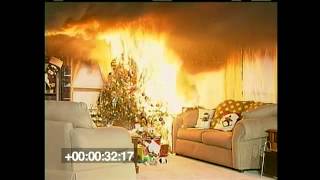 Kerstboom brand in de huiskamer [upl. by Corly784]