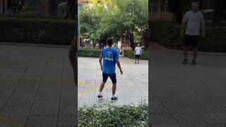 Elbow VS Elbow Master Shuttlecock Kicking Game is So Popular Now 18 shuttlecock shorts short [upl. by Bittner]