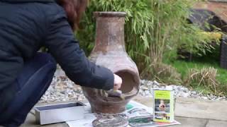 How to seal your Clay Chimenea with Chimseal [upl. by Enitselec463]