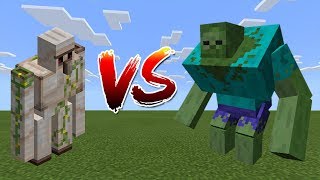 Iron Golem vs Mutant Zombie  Minecraft [upl. by Elie]