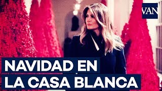 Melania Trump decora de Navidad la Casa Blanca [upl. by Kuehn]