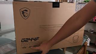 MSI G244F Monitor Gaming Unboxing  El Numero 1 Para ESport [upl. by Alexandr]