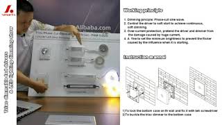 How to Install Triac LED Driverr Wall Dimmer Switch with Triac Dimmable Driver [upl. by Lajet]