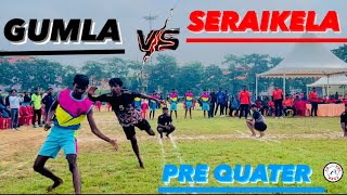 SERAIKEL VS GUMLA PRE QUATER Kho Kho Match Boys U19 Sgfi Statschoolgamekhokho [upl. by Attener]