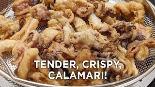 How to cook Calamari  very tender crispy and delicious not rubbery [upl. by Notnirb446]