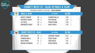 County West CC  Blue v MDCC A Team [upl. by Kinsman]