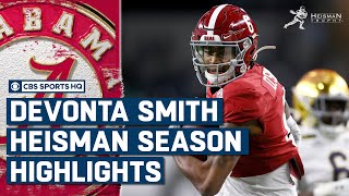 DeVonta Smith Highlights from his Heisman Season  CBS Sports HQ [upl. by Yeldua777]