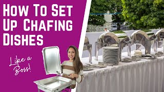 How To Use Chafing Dishes To Keep Food Warm For Parties [upl. by Romilly]