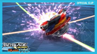 Bel vs Ranzo Battle  Brazil BEYBLADE BURST QUADSTRIKE Ep2  beybladeofficialclip [upl. by Wrench]