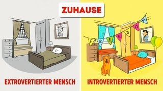 12 Illustrationen Die Zeigen Wie Introvertierte und Extrovertierte Menschen die Welt Sehen [upl. by Callie]