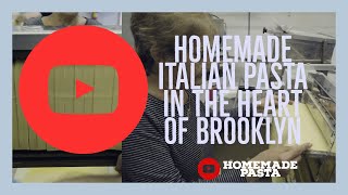 MAKING HOMEMADE PASTA IN THE HEART OF BROOKLYN NEW YORK [upl. by Atsyrk]