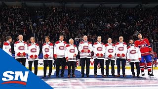 Montreal Canadiens Honour Past Captains Of The Franchise [upl. by Heiner]