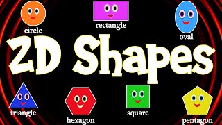 Properties of 2D Shapes  Sides and Corners of 2D Shapes [upl. by Schlessel84]