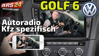 VW Golf 6 Autoradio mit unglaublich großem Bildschirm einbauen  ARS24 [upl. by Doane247]