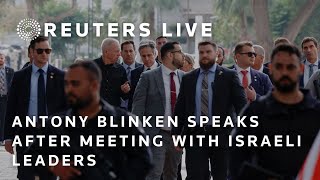 LIVE USs Antony Blinken speaks after meeting with Israeli leaders [upl. by Nodnart]