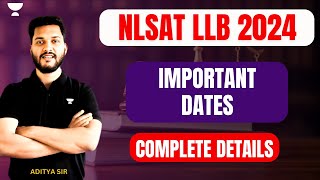 NLSAT 3 Year 2024  NLSAT NOTIFICATION  COMPLETE DETAILS amp IMPORTANT DATES  NLSAT LLB 2024 [upl. by Lynde]