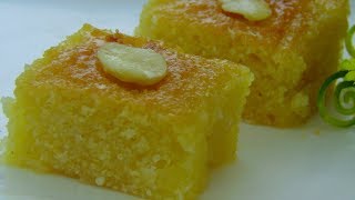 Basbousa Recipe by Lively Cooking [upl. by Anwahsed]