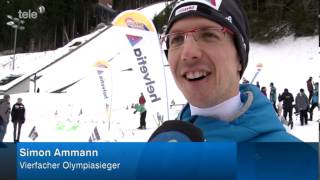 Skisprunglehrer Simon Ammann Tele 1  Nachrichten  19 Dezember 2013 [upl. by Navak522]