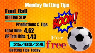 FOOTBALL PREDICTIONS TODAY SOCCER PREDICTIONS Betting Tips Today sportsbet online [upl. by Narmis431]