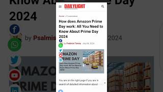 How does Amazon Prime Day work in 2024 Full Guide amazon primedaydeals [upl. by Eimerej331]