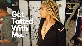 TATTOO VLOG STERNUM amp FINGER TATTOOS [upl. by Elatnahs]