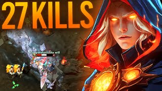 INSANE INVOKER 27 KILLS GAME vs HUSKAR MID  Dota 2 Invoker [upl. by Snow227]