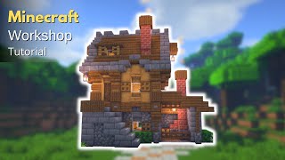 Minecraft How to Build a Medieval Workshop  Workshop Tutorial [upl. by Persis]