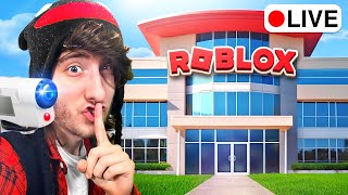 SNEAKING INTO ROBLOX HEADQUARTERS  IRL STREAM [upl. by Savitt]